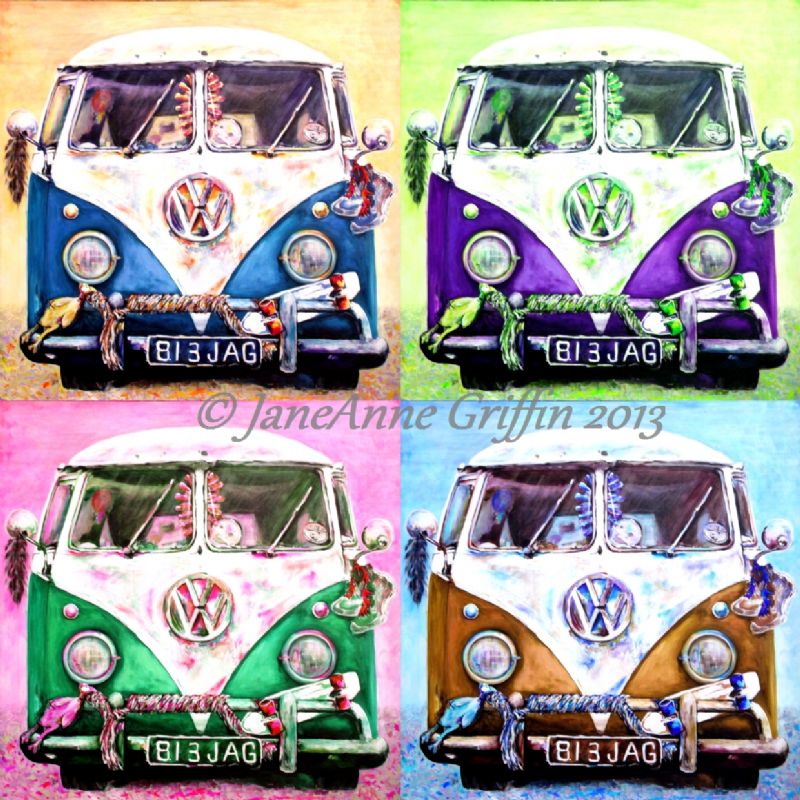 VW Campervan pop art